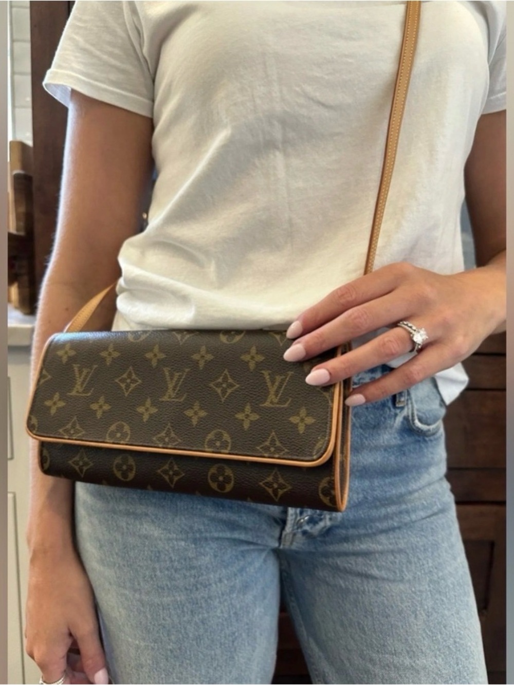 Louis Vuitton Florentine Twin Crossbody Fanny Pack Waist bag LV Monogram - Picture 1 of 11
